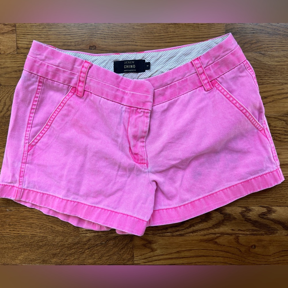 J. Crew Factory 3.5” classic chino shorts - faded neon pink - size 4